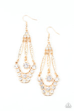 Load image into Gallery viewer, Paparazzi High-Ranking Radiance - Gold Earrings
