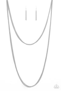 Paparazzi Save Your TIERS - Silver Necklace