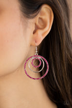 Load image into Gallery viewer, Paparazzi Bodaciously Bubbly - Pink Earring
