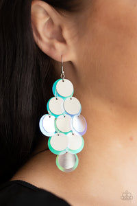 Paparazzi Sequin Seeker - Silver Earrings