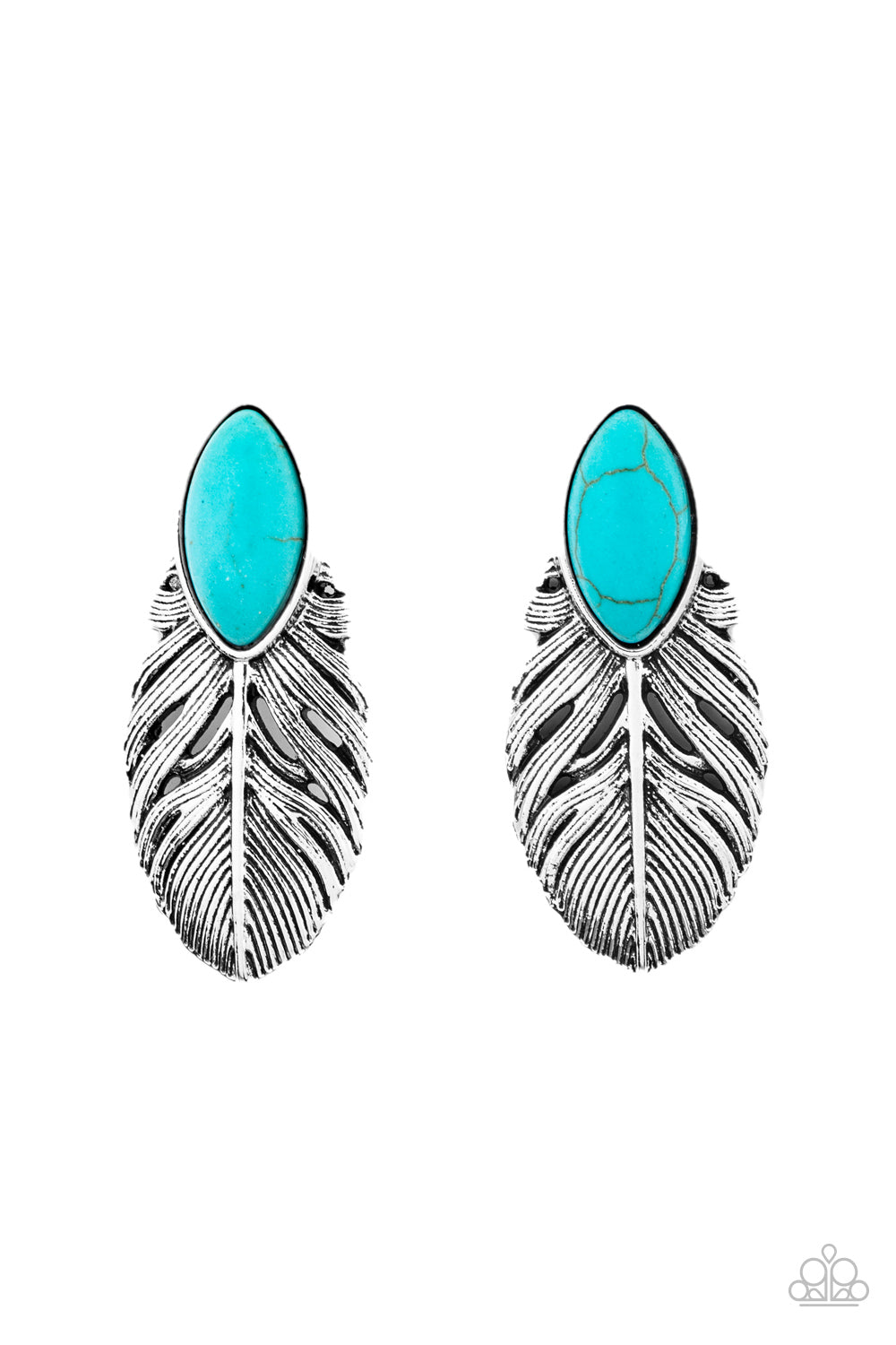 Paparazzi Rural Roadrunner - Blue Earrings