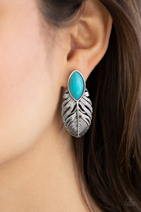 Paparazzi Rural Roadrunner - Blue Earrings