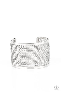 Paparazzi Stacked Sensation - Silver Bracelet