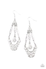Load image into Gallery viewer, Paparazzi High-Ranking Radiance - White Earrings
