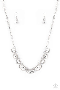 Paparazzi Gorgeously Glacial - White Necklace