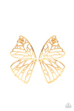Load image into Gallery viewer, Paparazzi Butterfly Frills - Gold Earrings
