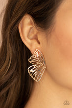 Load image into Gallery viewer, Paparazzi Butterfly Frills - Gold Earrings

