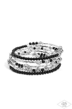 Load image into Gallery viewer, Paparazzi Head-Turning Twinkle - Black Bracelet
