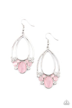 Load image into Gallery viewer, Paparazzi Look Into My Crystal Ball - Pink Earring
