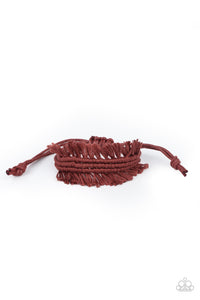 Paparazzi Make Yourself at HOMESPUN - Brown Bracelet