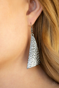 Paparazzi Ready The Troops - Black Earring