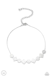 Paparazzi Dont Get Bent Out Of Shape - Silver Necklace