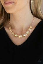 Load image into Gallery viewer, Paparazzi Gorgeously Glacial - Gold Necklace
