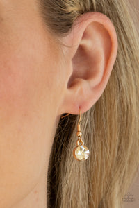Paparazzi Gorgeously Glacial - Gold Necklace