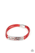 Load image into Gallery viewer, Paparazzi What a WANDER-ful World - Red Bracelet
