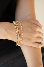 Load image into Gallery viewer, Paparazzi Brilliantly Beaming - Gold Bracelet
