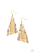 Load image into Gallery viewer, Paparazzi How FLARE You! - Gold Earrings
