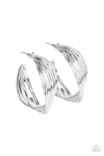 Load image into Gallery viewer, Paparazzi Curves In All The Right Places - Silver Earrings
