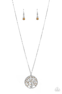 Paparazzi Save The MONEY Trees - Brown Necklace