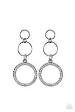 Load image into Gallery viewer, Paparazzi Rule-Breaking Radiance - Black Earrings
