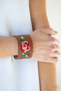 Paparazzi Rebel Rose - Brown Bracelet