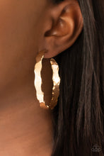 Load image into Gallery viewer, Paparazzi Exhilarated Edge - Gold Earring

