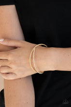 Load image into Gallery viewer, Paparazzi Plus One Status - Gold Bracelet
