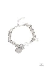 Load image into Gallery viewer, Paparazzi Lovable Luster - White Bracelet
