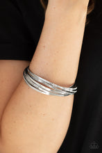 Load image into Gallery viewer, Paparazzi Trending in Tread - Silver Bracelet
