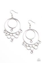 Load image into Gallery viewer, Paparazzi Roundabout Radiance - Silver Earrings
