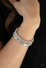 Load image into Gallery viewer, Paparazzi Elegant Essence - Silver Bracelet
