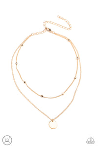 Paparazzi Modestly Minimalist - Gold Necklace