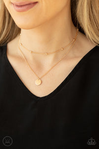 Paparazzi Modestly Minimalist - Gold Necklace