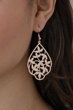Load image into Gallery viewer, Paparazzi Taj Mahal Gardens - Rose Gold Earring

