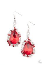 Load image into Gallery viewer, Paparazzi Royal Recognition - Red Earring
