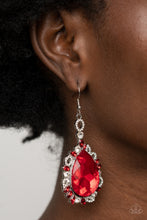 Load image into Gallery viewer, Paparazzi Royal Recognition - Red Earring
