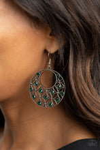 Load image into Gallery viewer, Paparazzi Garden Garnish - Green Earrings
