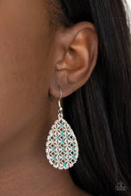 Load image into Gallery viewer, Paparazzi Glorious Gardens - Blue Earrings
