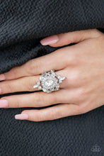 Load image into Gallery viewer, Paparazzi Mega Stardom - White Ring
