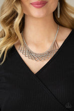 Load image into Gallery viewer, Paparazzi Metro Mirage - Silver Necklace
