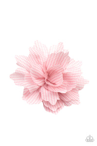 Paparazzi Plaid Prairies - Pink Hair Accessory