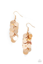 Load image into Gallery viewer, Paparazzi Hear Me Shimmer - Gold Earrings
