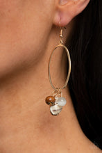 Load image into Gallery viewer, Paparazzi Golden Grotto - White Earring
