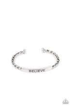 Load image into Gallery viewer, Paparazzi Keep Calm and Believe - Silver Bracelet
