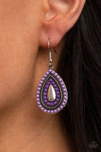 Load image into Gallery viewer, Paparazzi Beaded Bonanza - Purple Earring
