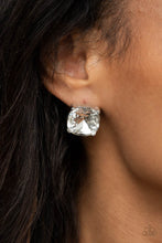 Load image into Gallery viewer, Paparazzi Royalty High - White Earrings
