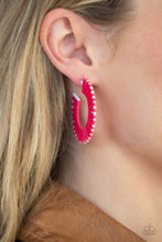 Load image into Gallery viewer, Paparazzi Everybody Conga! - Pink Earring
