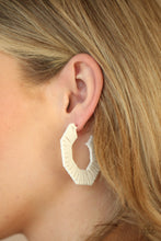 Load image into Gallery viewer, Paparazzi Fabulously Fiesta - White Earrings
