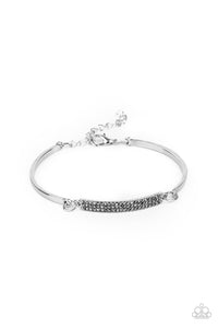 Paparazzi Showy Sparkle - Silver Bracelet