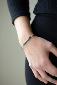 Paparazzi Showy Sparkle - Silver Bracelet